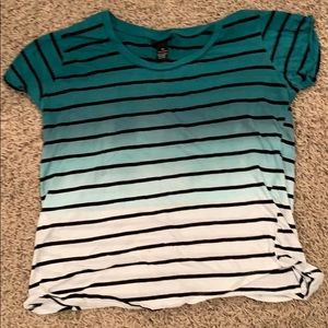 Blue Ombré Striped Rue 21 Shirt!